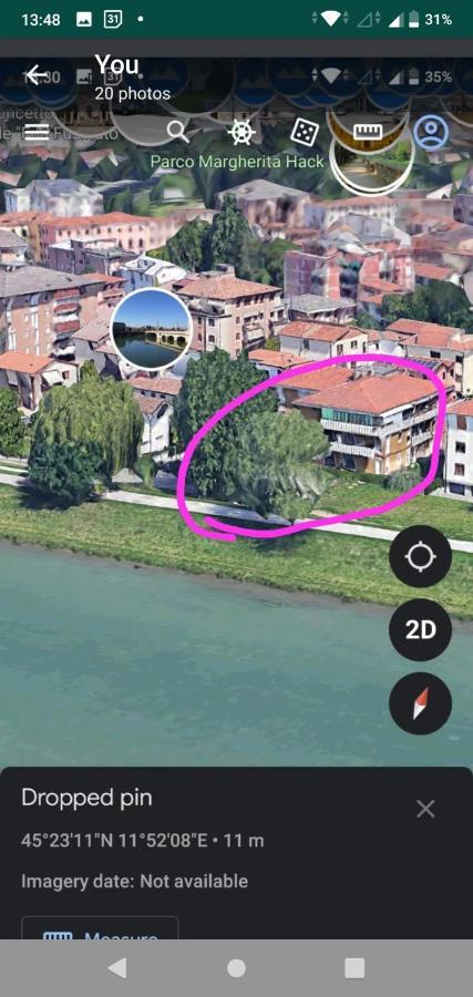 Vicino Al Prato Della Valle Intero Appartamento Parcheggio Facile Di Fronte 파도바 외부 사진